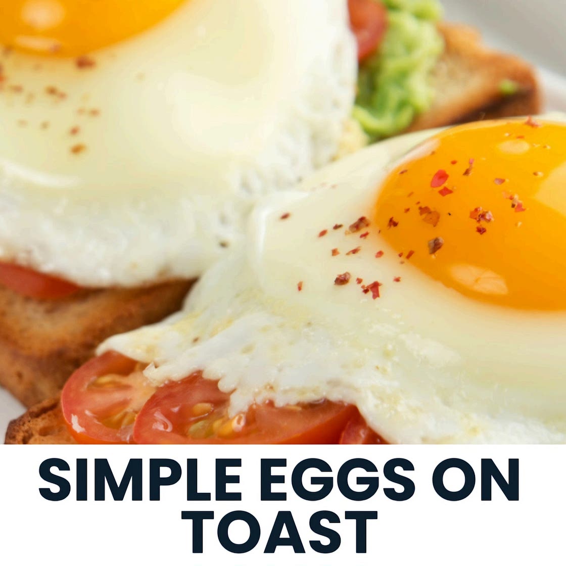 Simple eggs on toast 398cal *