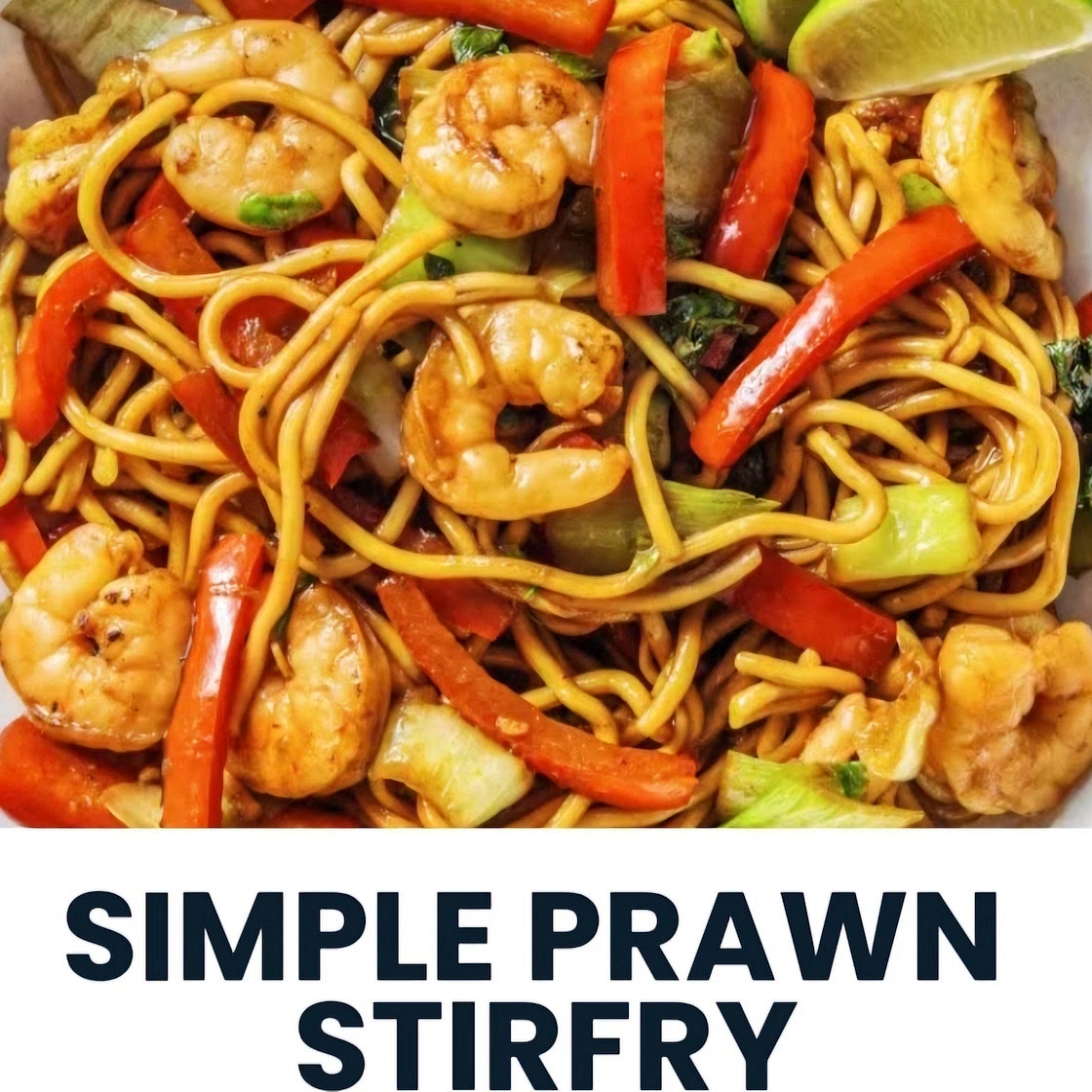 Simple prawn stirfry 290cal 34g protein  5 serves *