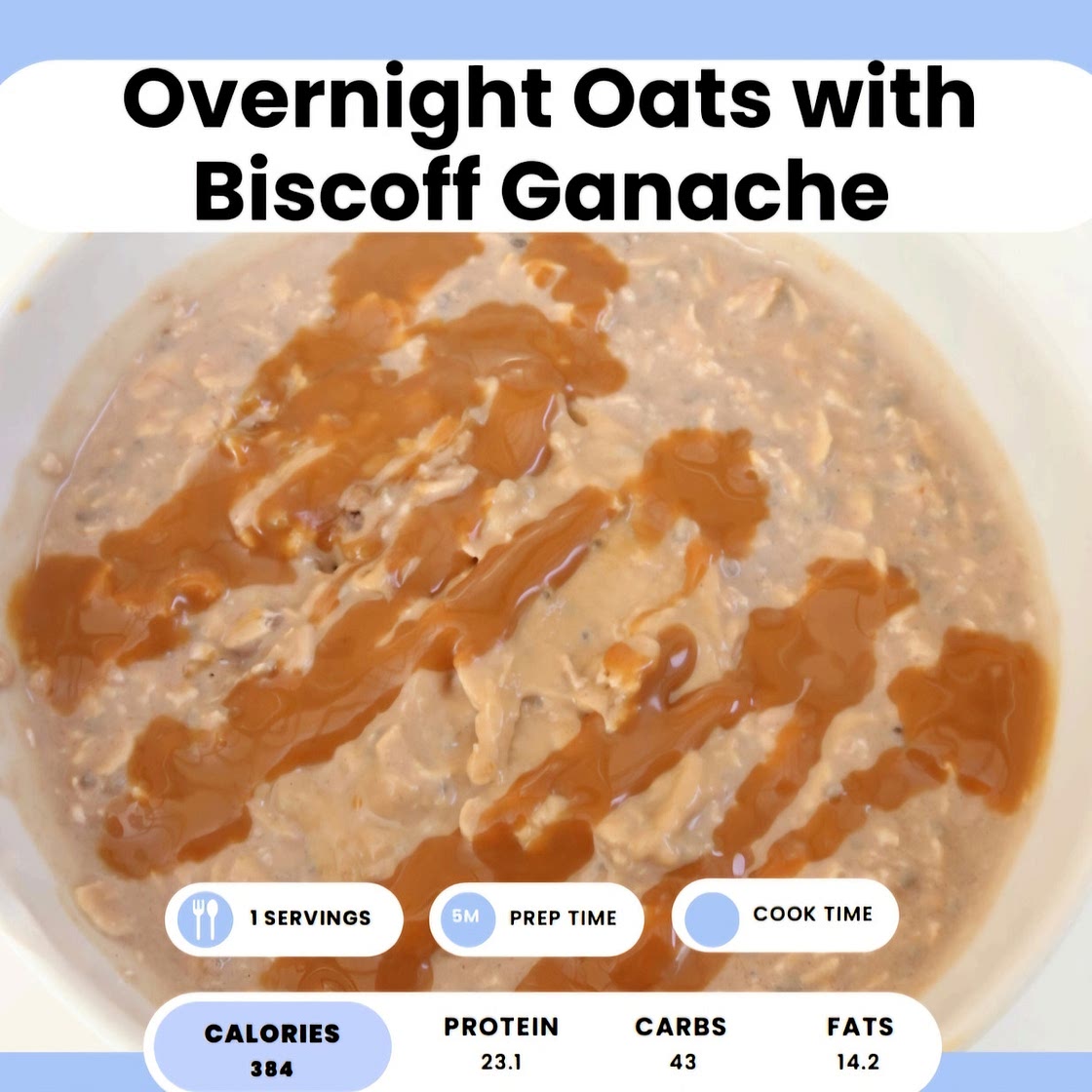 Biscoff baked oats 224cal 14.8 protein*