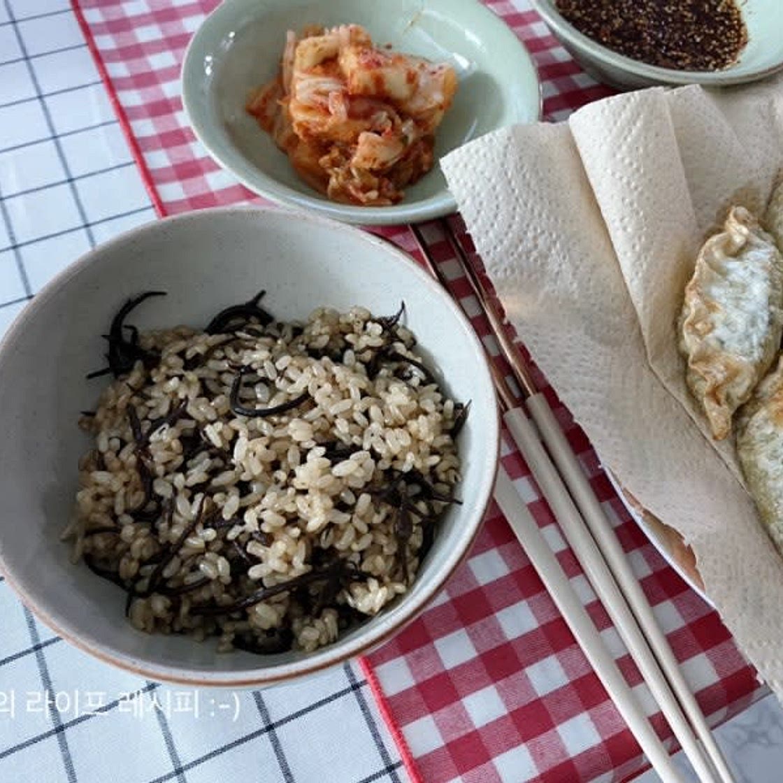 전기밥솥으로 건강하고 맛있는 톳밥 만드는법 (with 톳밥 양념장)