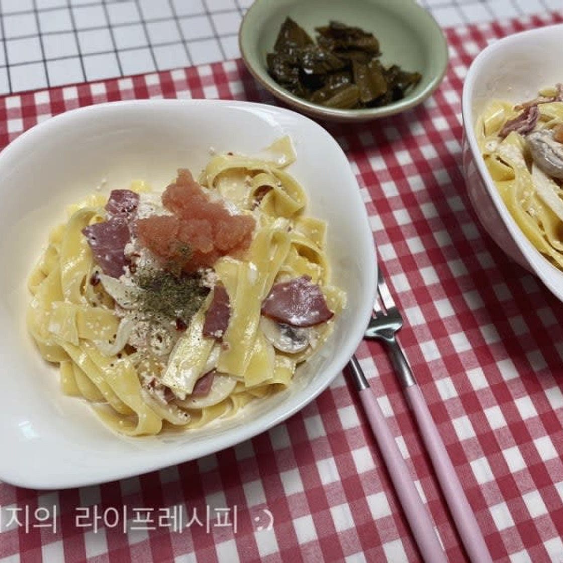 [크림파스타 만들기] 명란젓 요리 추천 명란파스타 만들기