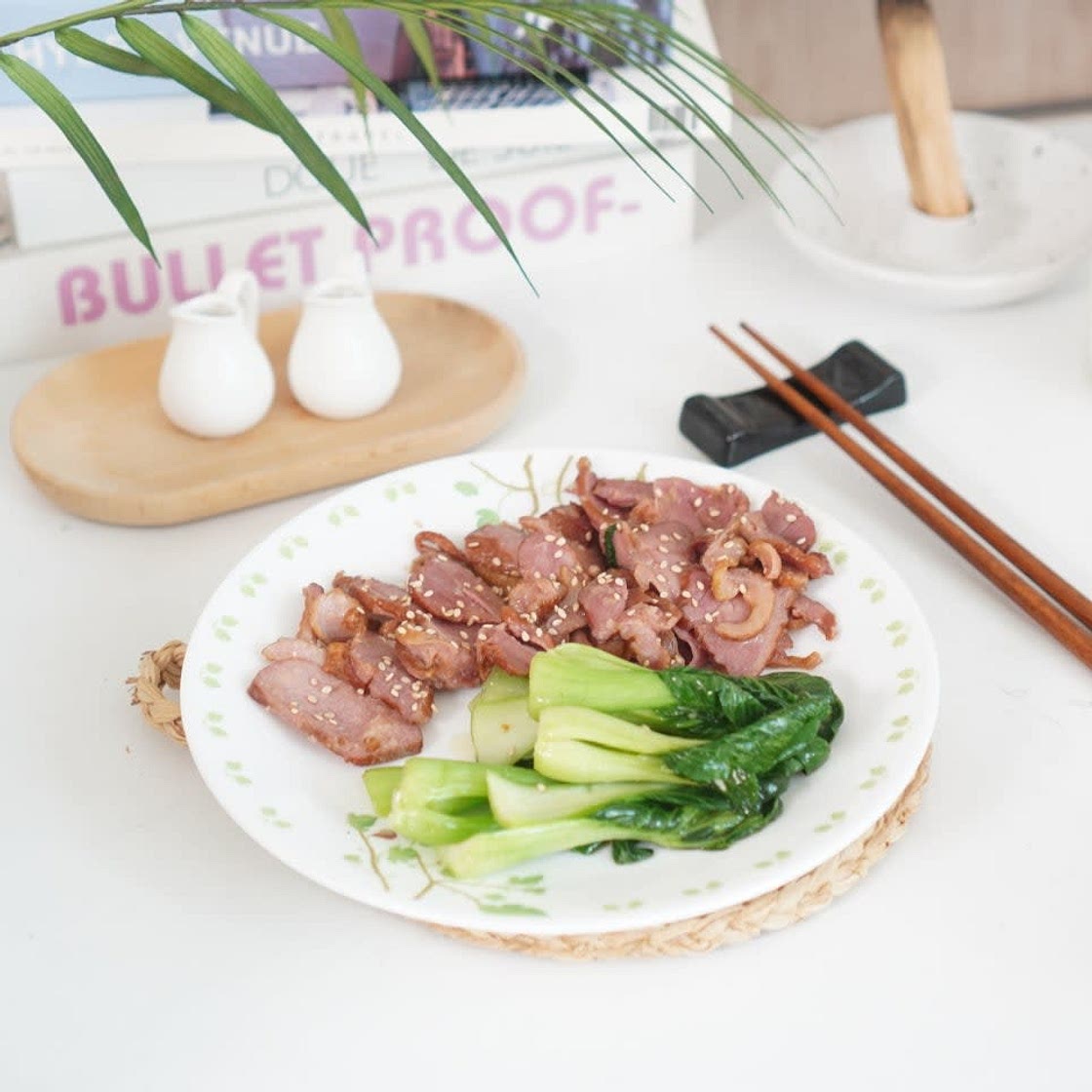 오리훈제볶음 요리 청경채볶음 만드는법