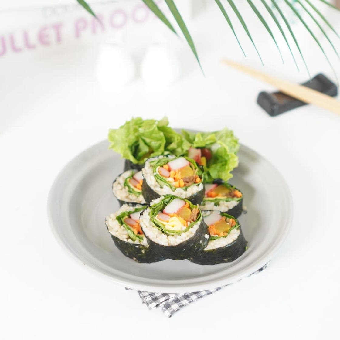 상추김밥 현미김밥 이색김밥 말기 여름 점심도시락메뉴