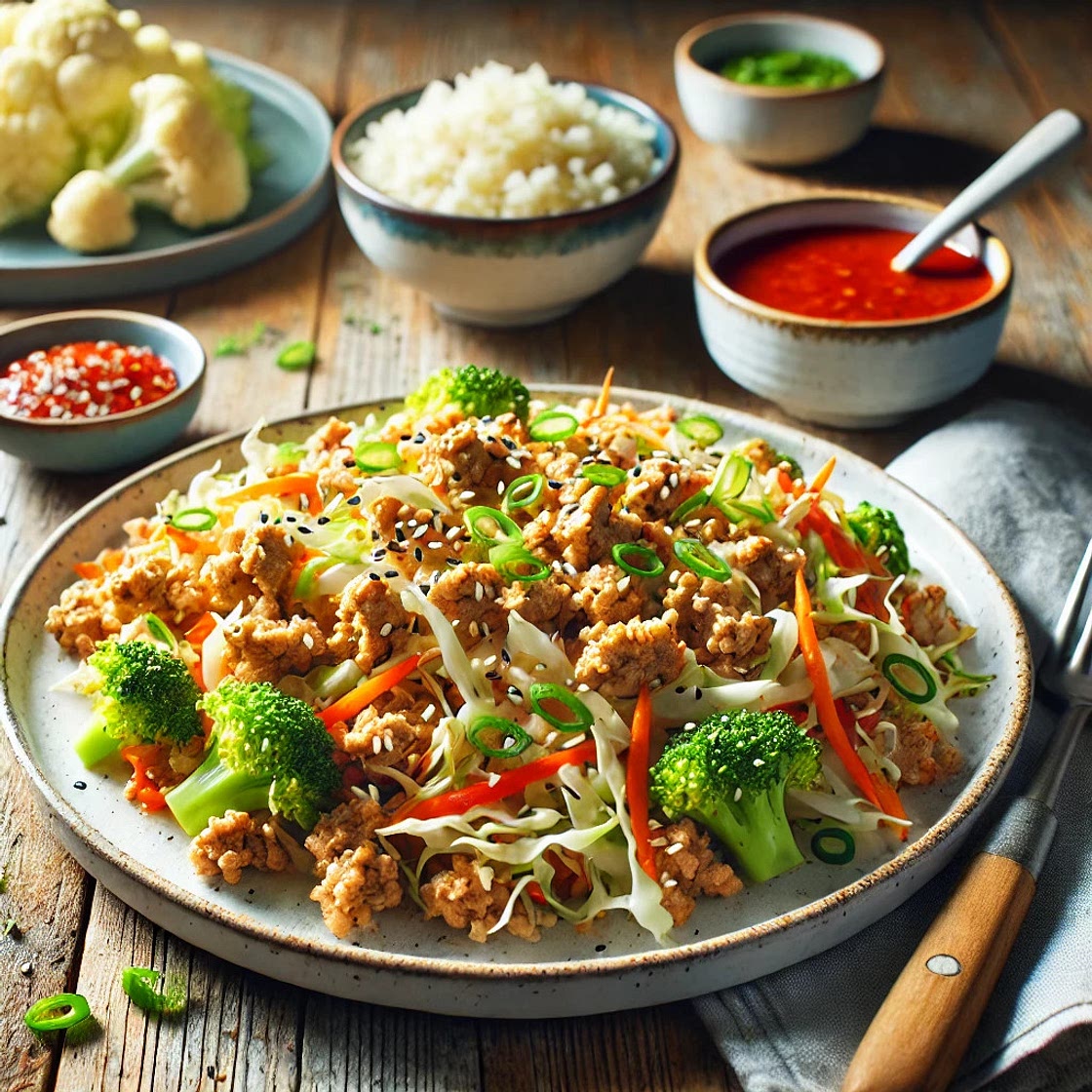 Egg roll in a bowl