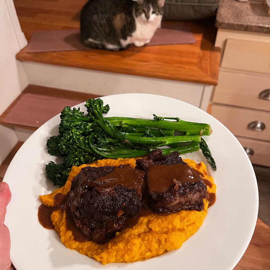 Braised Beef Short Ribs in Red Wine Sauce