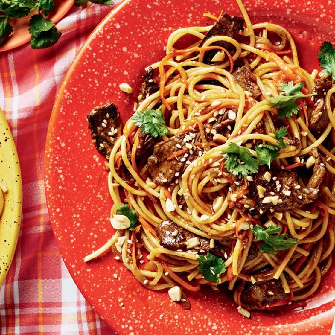 Saucy Sesame Beef Noodles