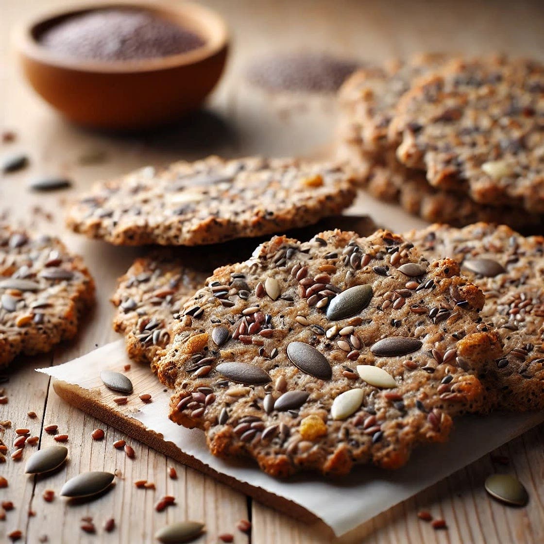 Homemade Six-Seed Crackers Recipe