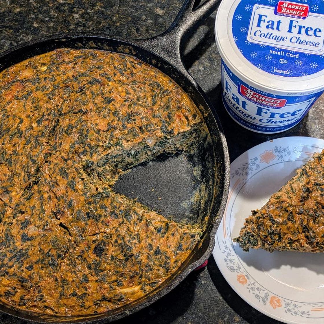 Spinach and Onion Frittata