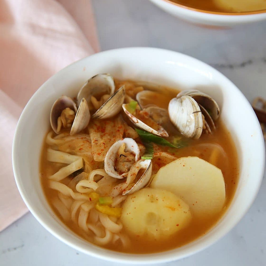 김치칼국수 얼큰이칼국수 바지락 칼국수 끓이는법