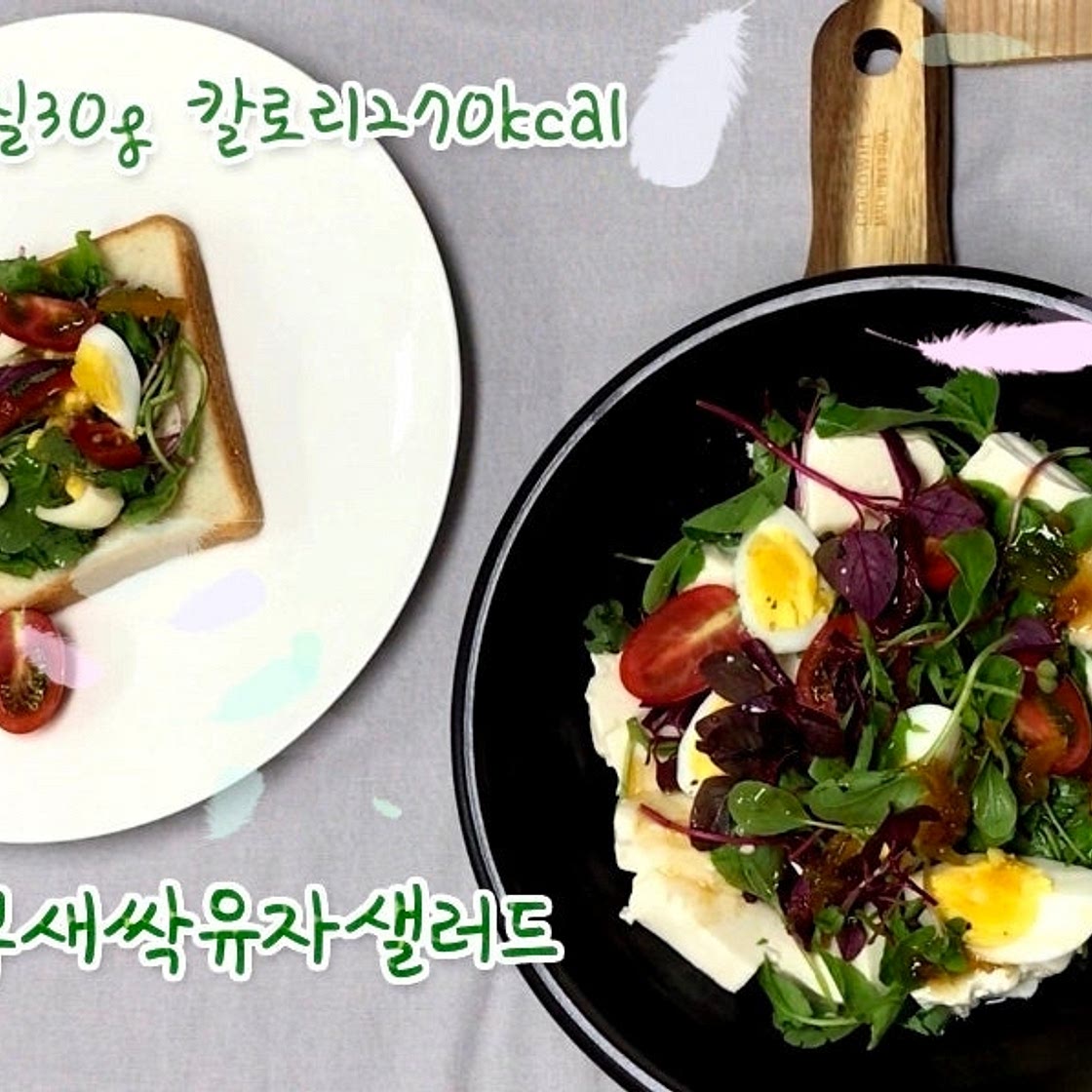 연두부 새싹채소
