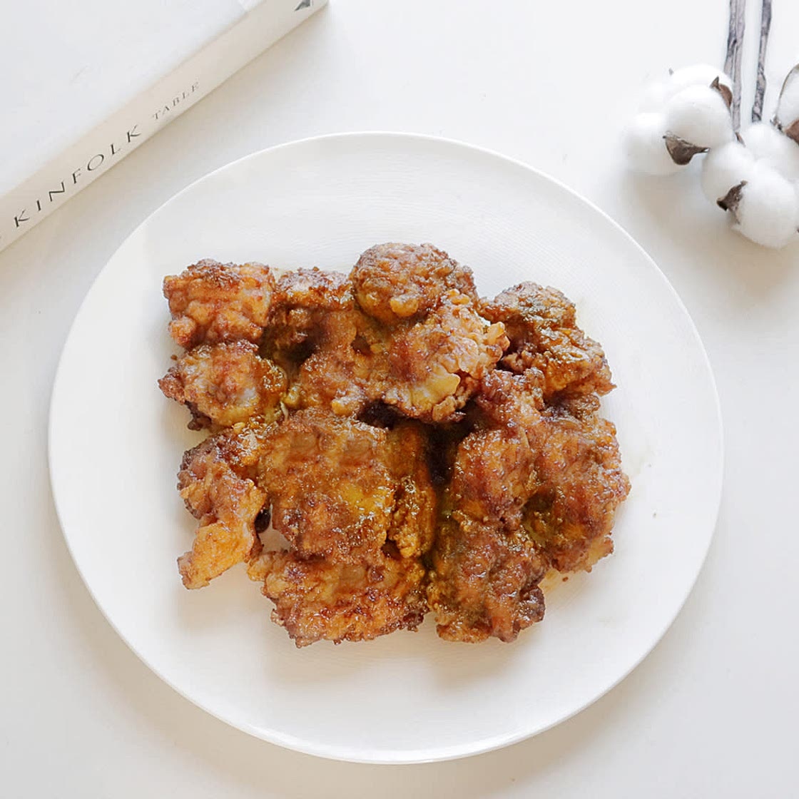 간장 마늘 치킨 닭강정