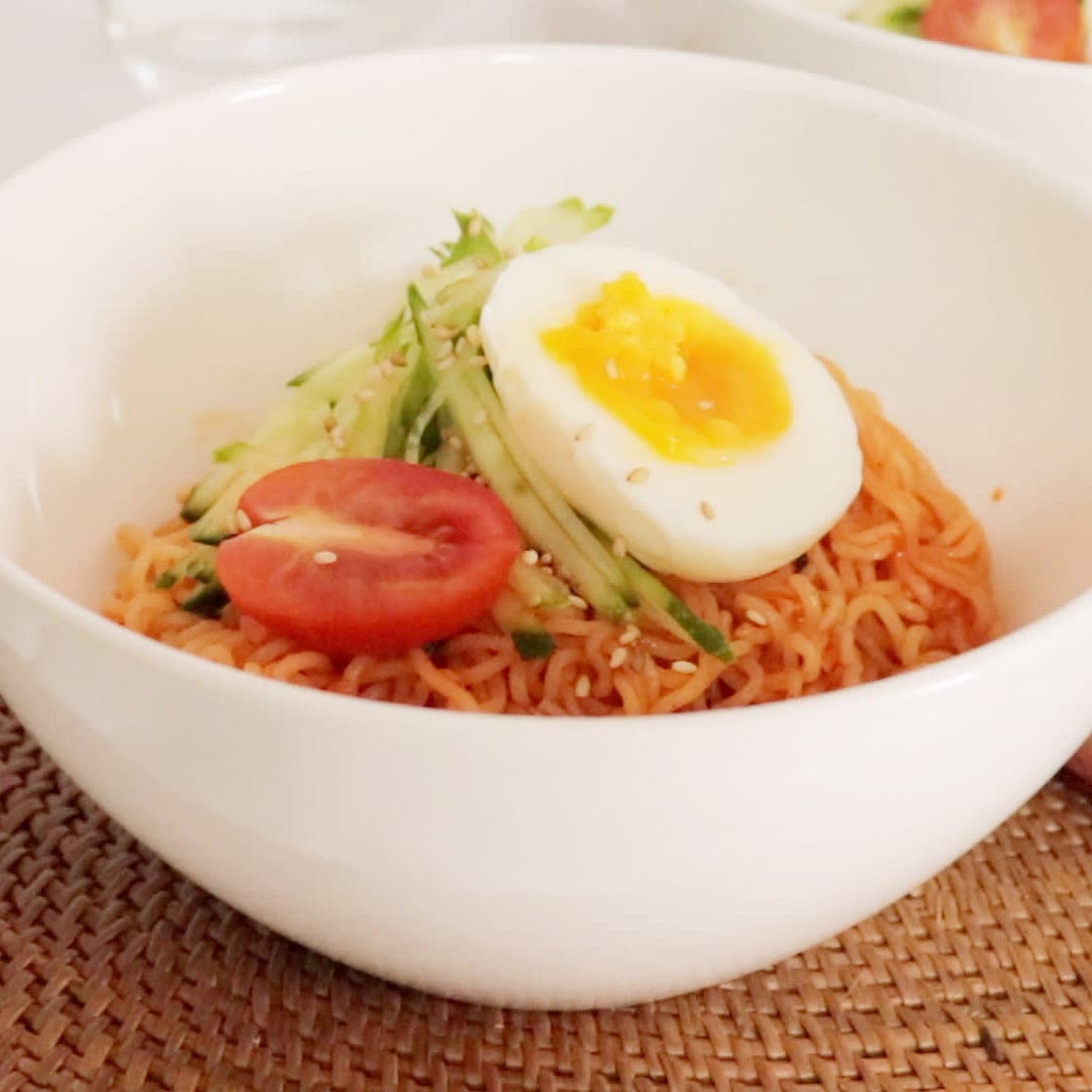 초간단 비빔라면 마늘 비빔면