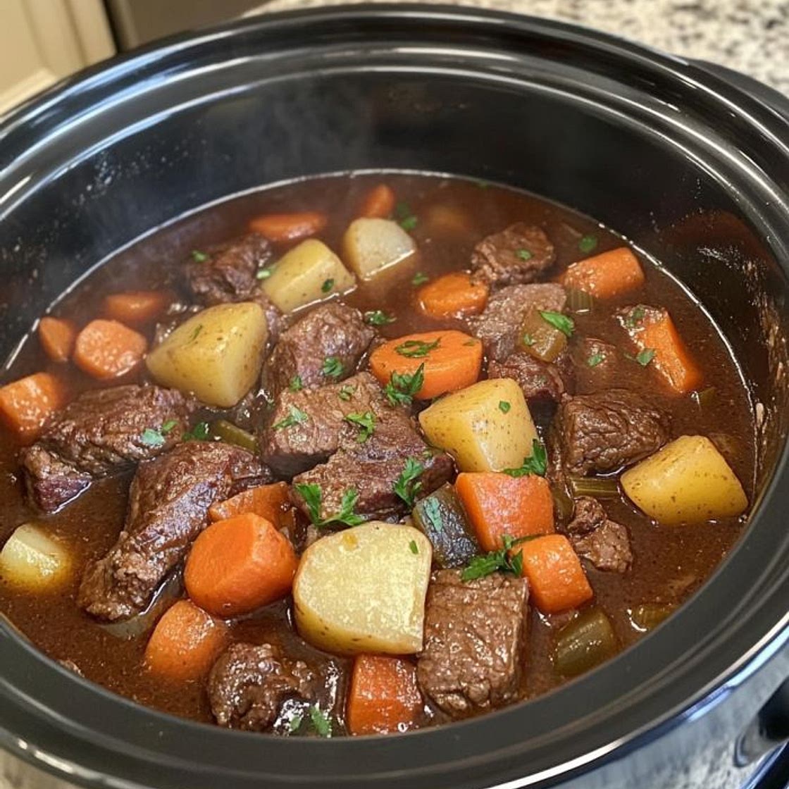 I call this 'Winter Wonderland Stew'—5 ingredients, but it’s per
