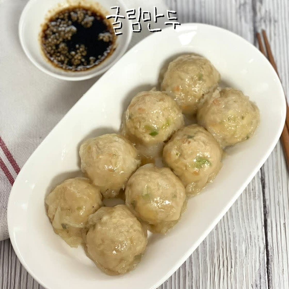 굴림만두만들기 만두피 없이 만드는 고기만두 레시피