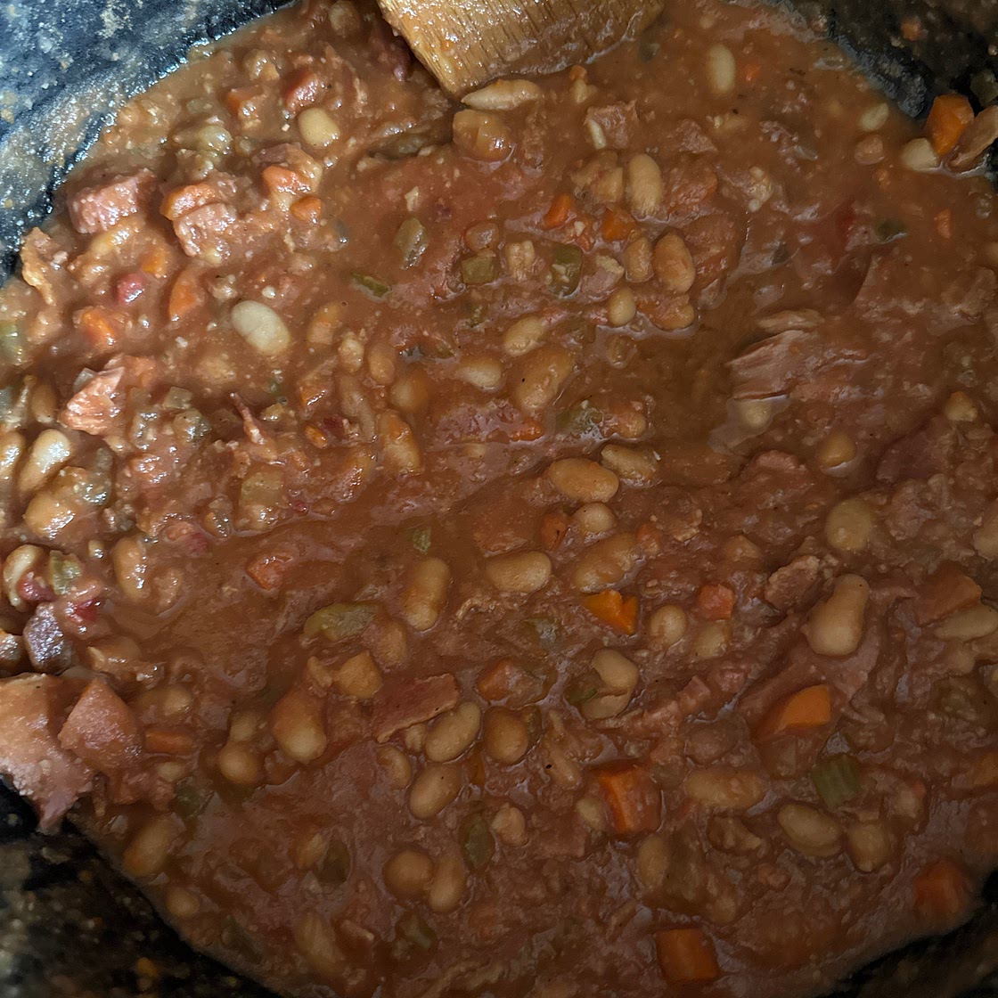 Homemade Bean and Bacon Soup