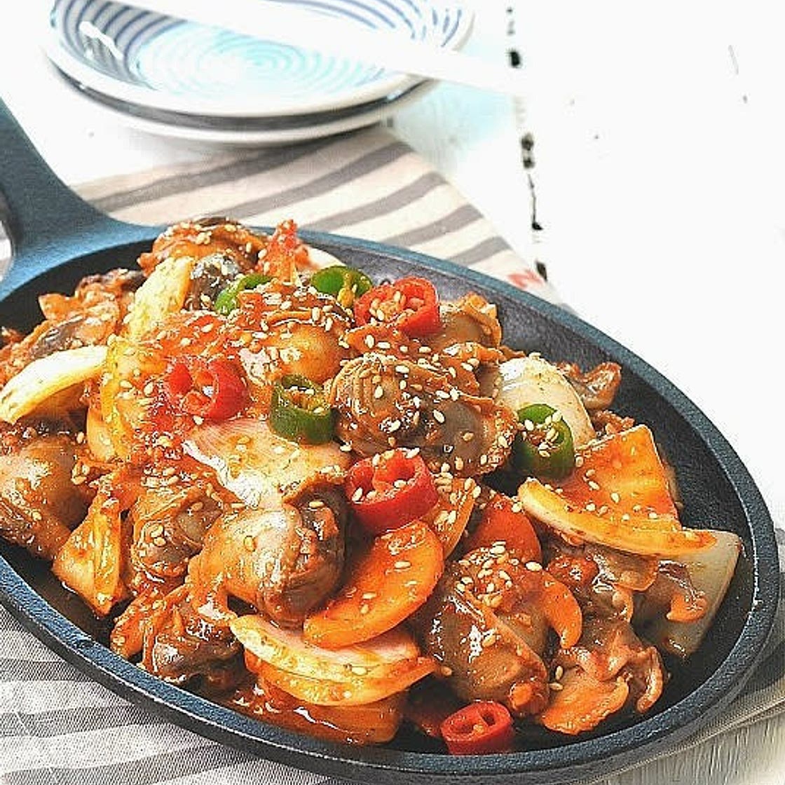 피조개볶음