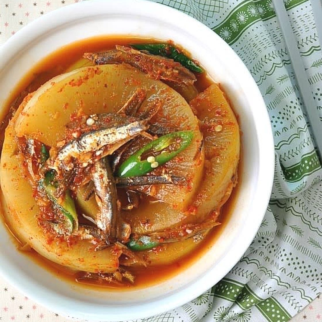 멸치무조림