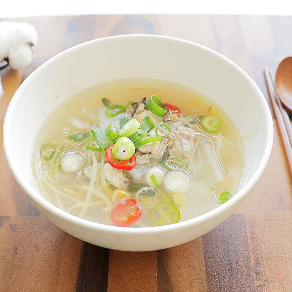 굴국 콩나물 뭇국