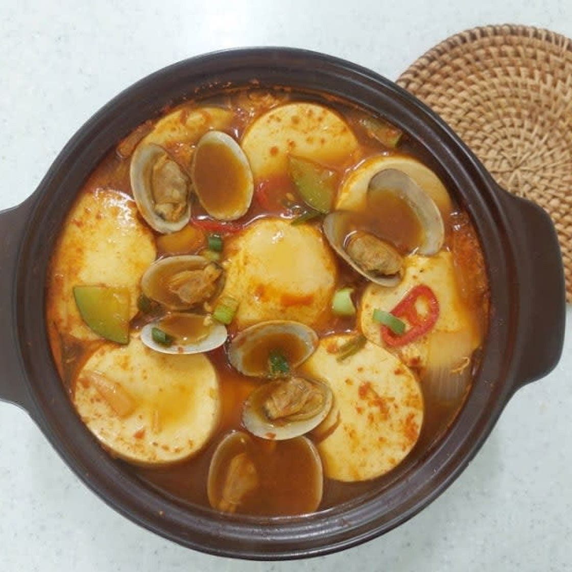 감칠맛 가득 바지락 순두부찌개 레시피