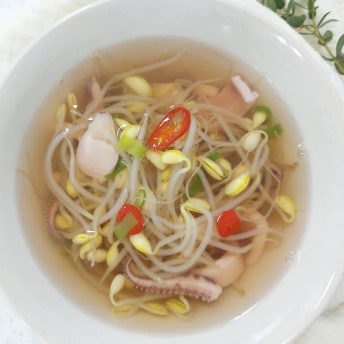 맑은 오징어 콩나물국 만드는법 시원한 오징어 콩나물국 레시