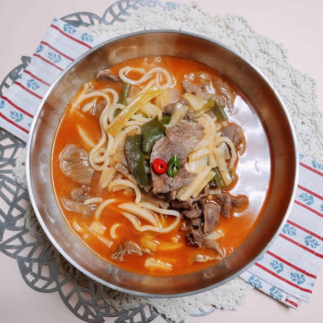 편스토랑 류수영 고기 장칼국수