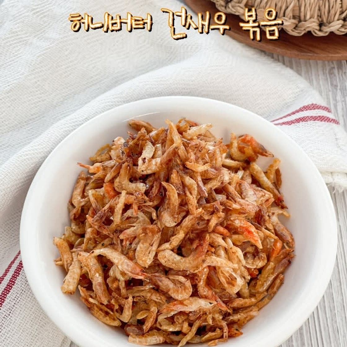 보리새우볶음 허니버터 건새우 볶음 만들기