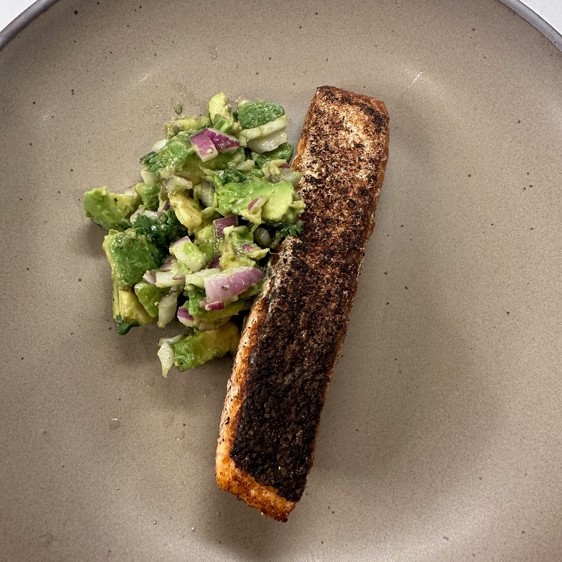 Mexican Inspired Salmon with Avocado Salsa