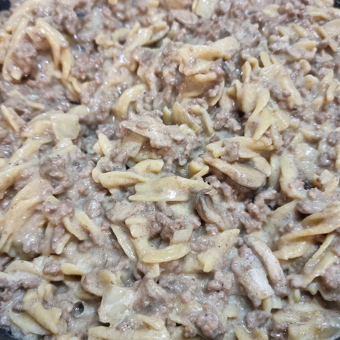 Minced Beef Stroganoff