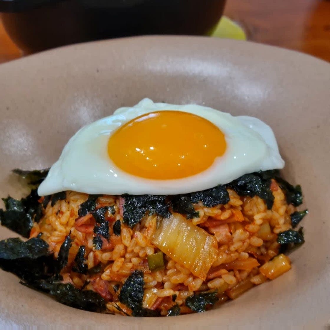 베이컨 김치볶음밥 계란국 만들기 간단한 요리 김치볶음밥 꿀팁