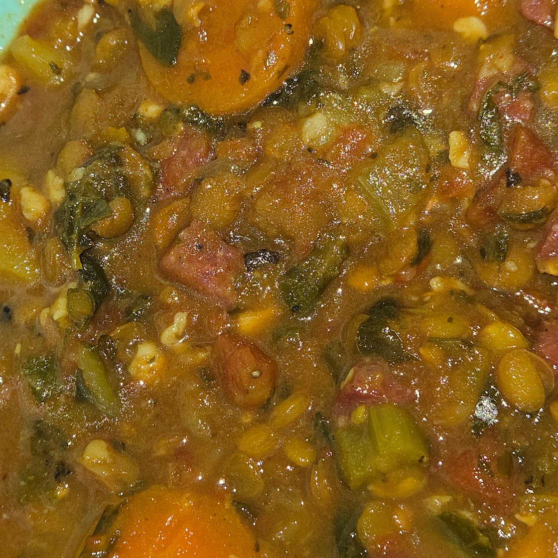 Summer Sausage Lentil Soup