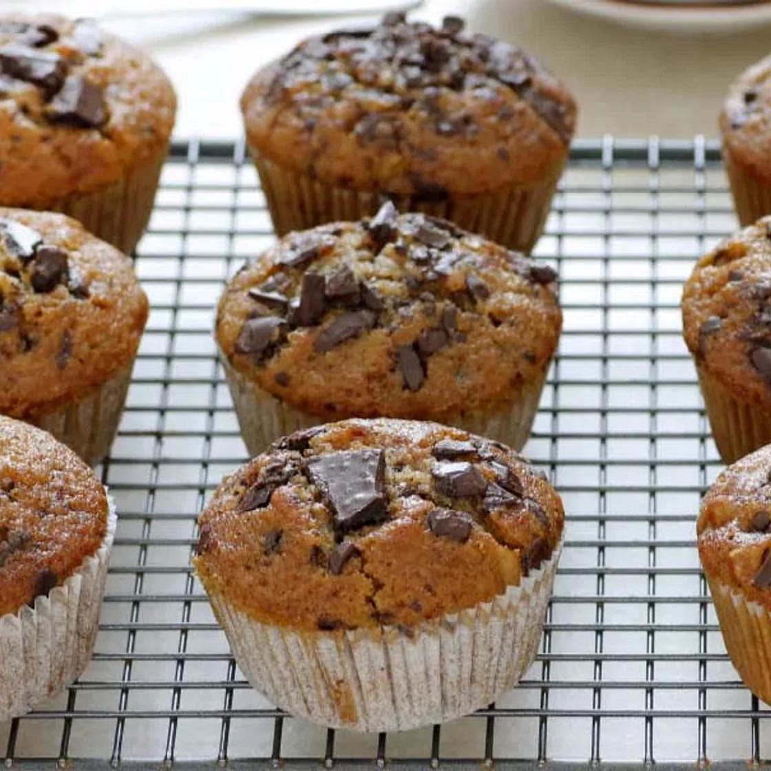 D'licious Pecan Chocolate Chip Muffins