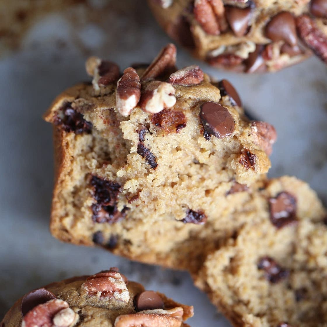 D'licious Pecan Chocolate Chip Muffins