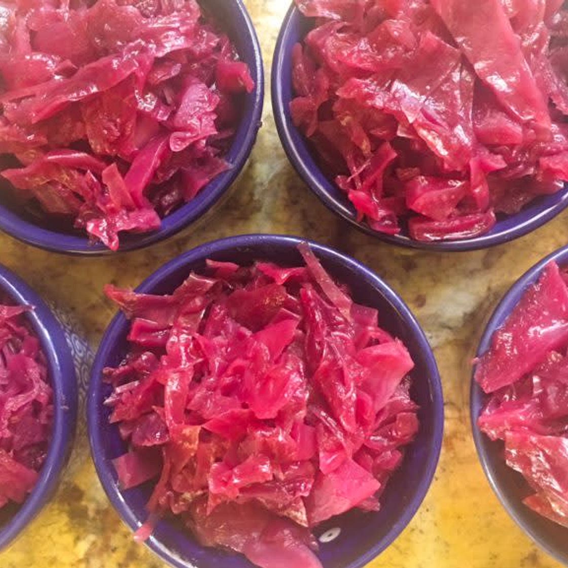 braised red cabbage
