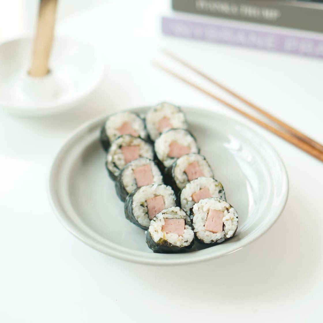 간단 스팸 햄김밥 만드는법 김가루 넣어서~