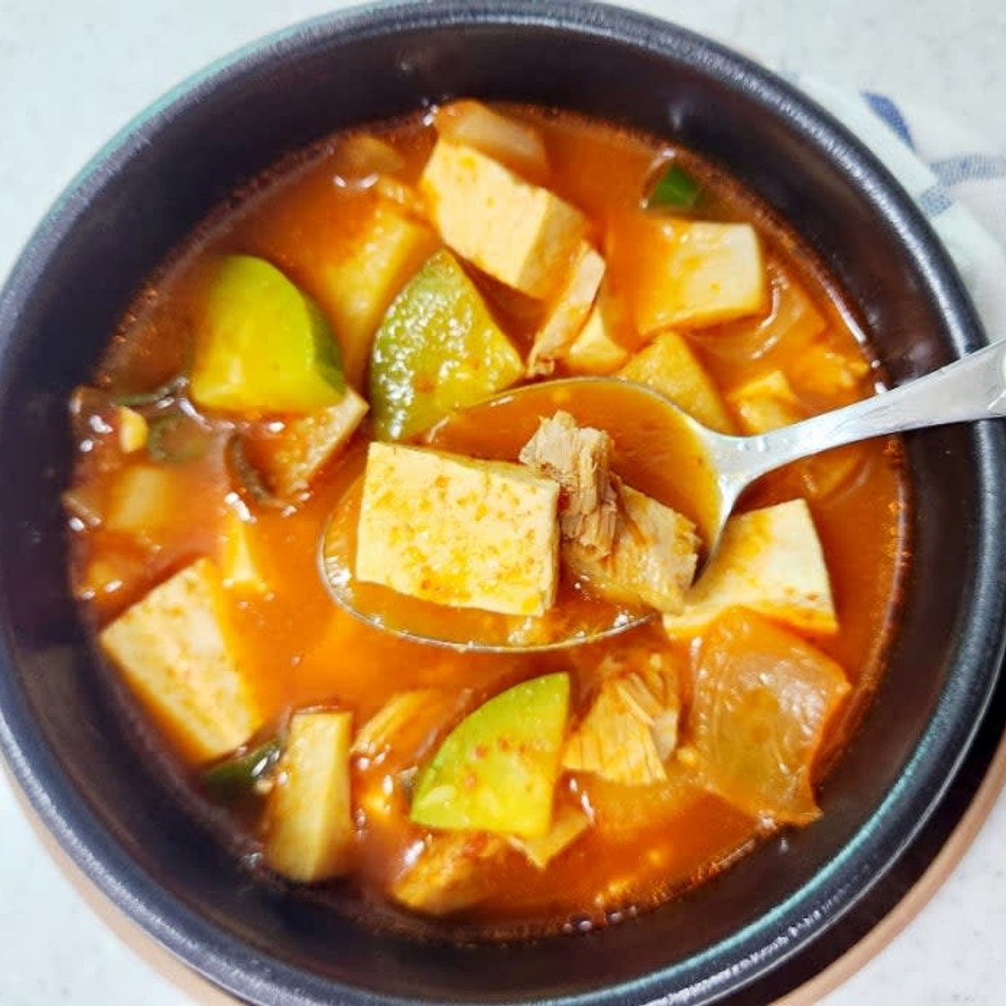 참치 고추장찌개 만들기 호박고추장찌개 레시피