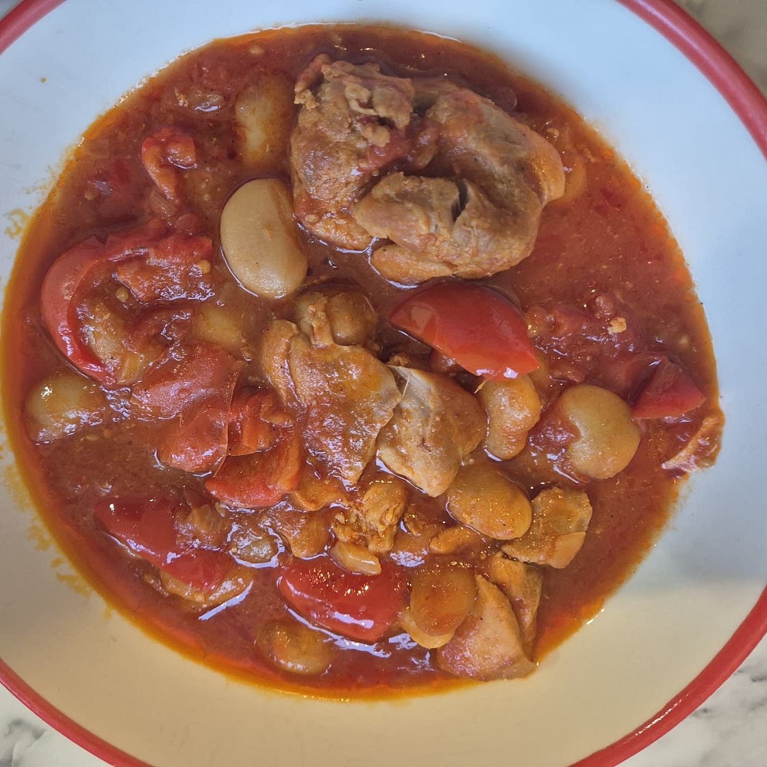 Smoked paprika chicken stew