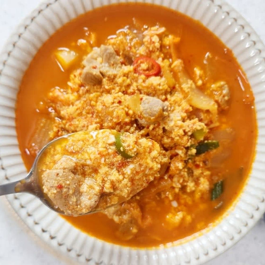콩비지찌개 만들기 돼지고기 김치 콩비지찌개 레시피