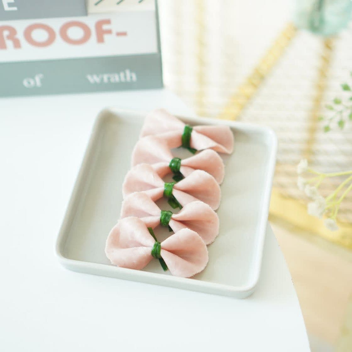 아이도시락반찬 리본햄 추가하기 ~