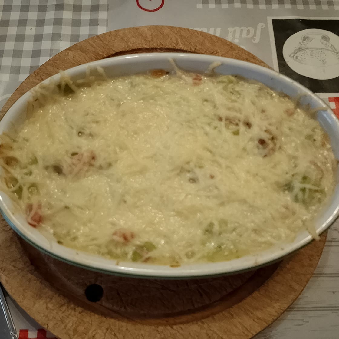 Tartiflette au poireaux