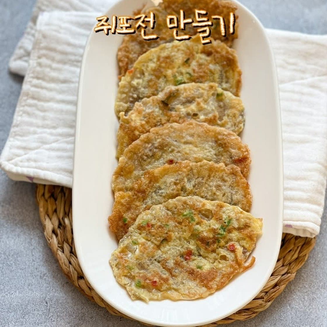 쥐포전 만들기 추석 명절 전 굽기 명절음식 추석음식 종류