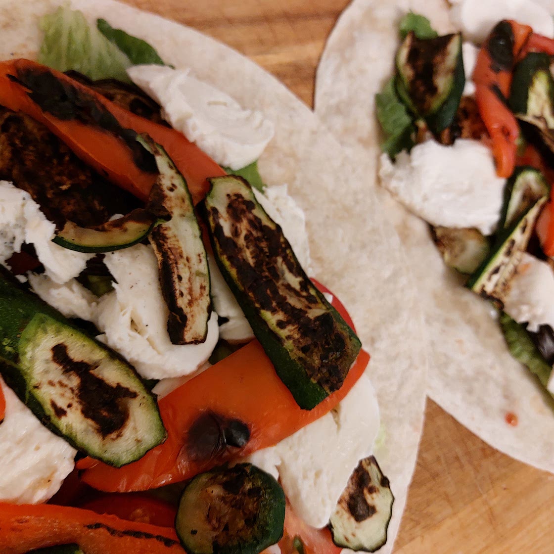 Wrap - Grilled zucchini, eggplants, bell pepper and mozzarella