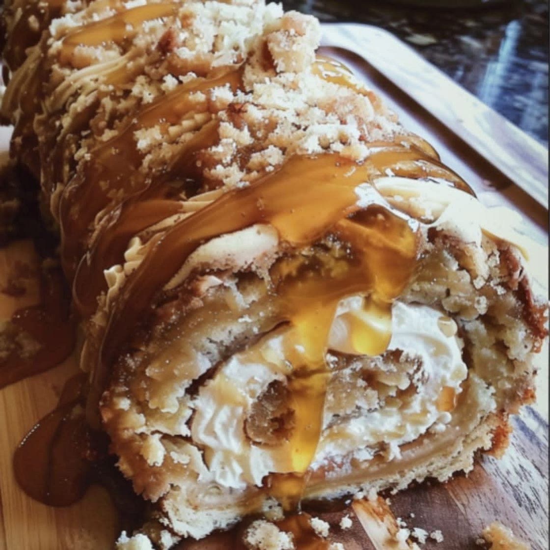 Decadent Caramel Swirl Sponge Roll