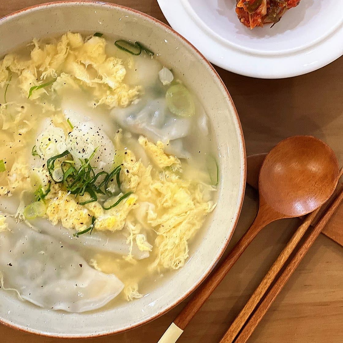 계란 만두국 끓이는법
