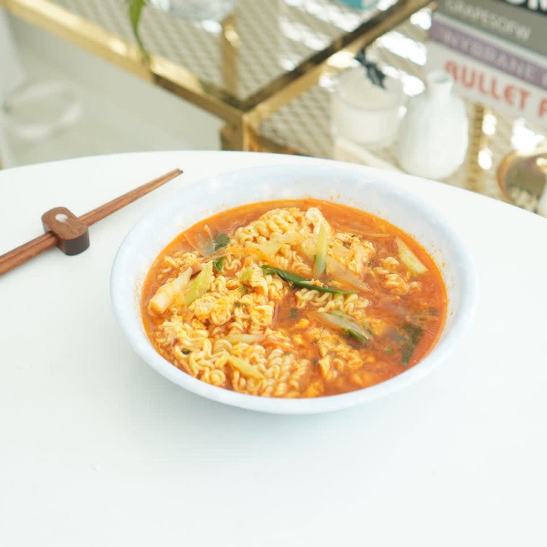 피시방 분식집라면 끓이는법 대파 준비 ~