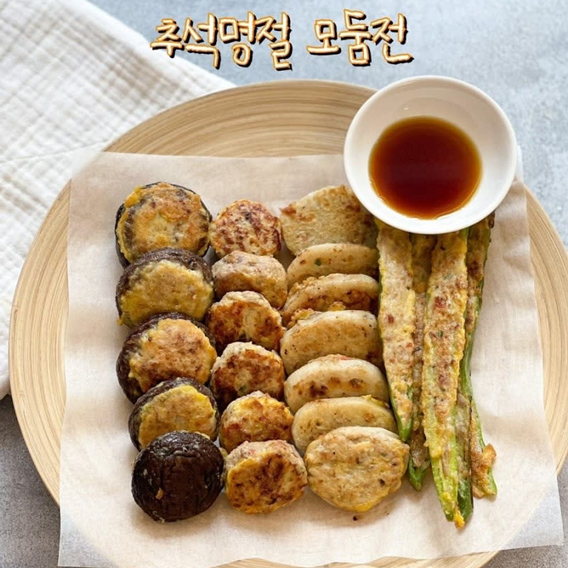 추석전 굽기 고기 반죽으로 만드는 4가지 전 굽기 모둠전 명절 음식