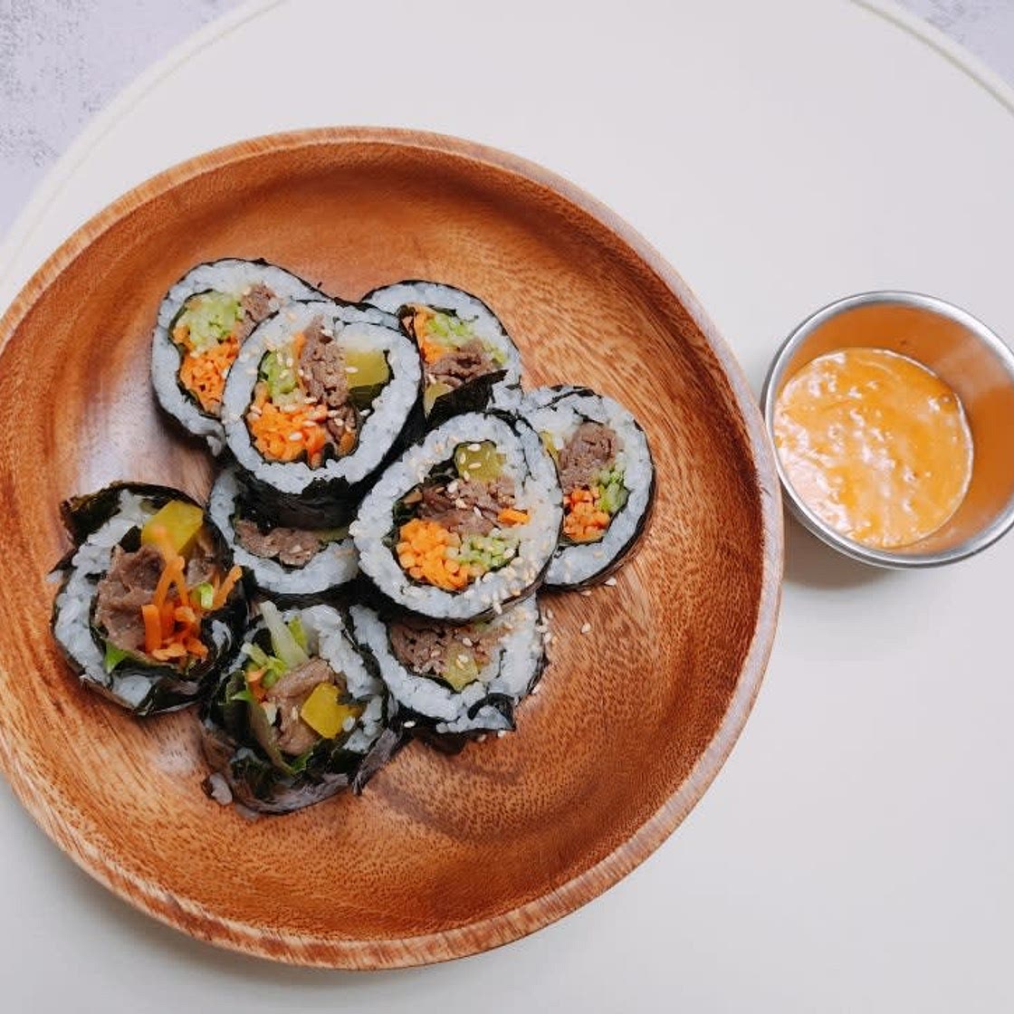서진이네 분식 소불고기 김밥 쌈장마요 소스