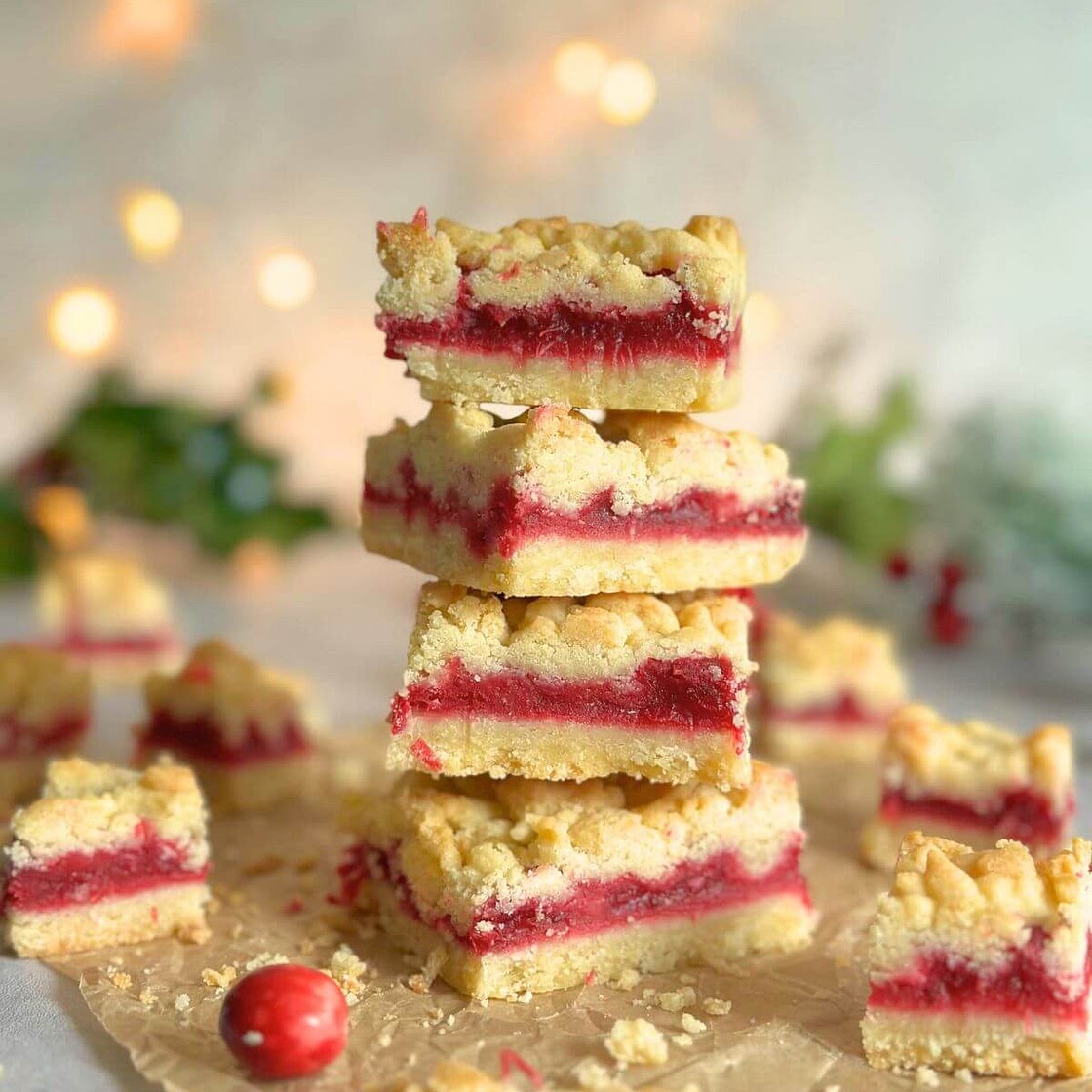 Cranberry Crumble Bars