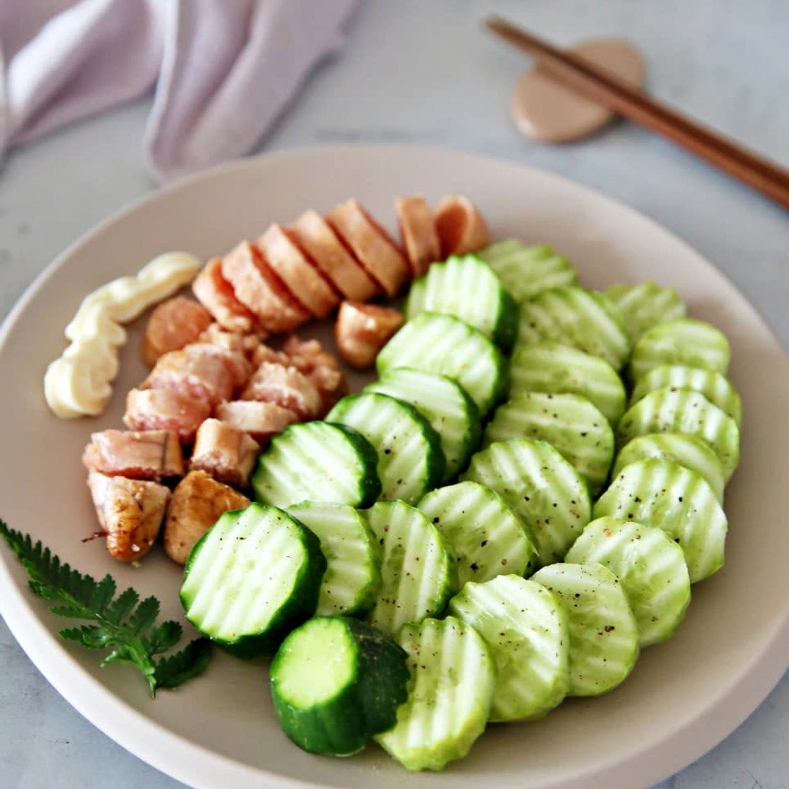 명란구이 만들기 오이 명란 버터구이