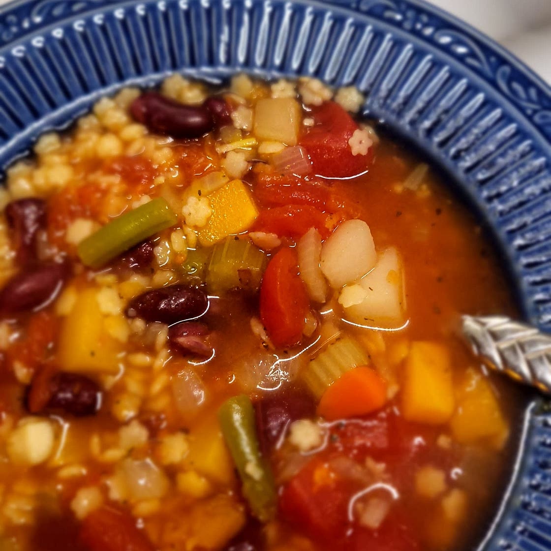 Homemade Alphabet Vegetable Soup {One Pot Meal}
