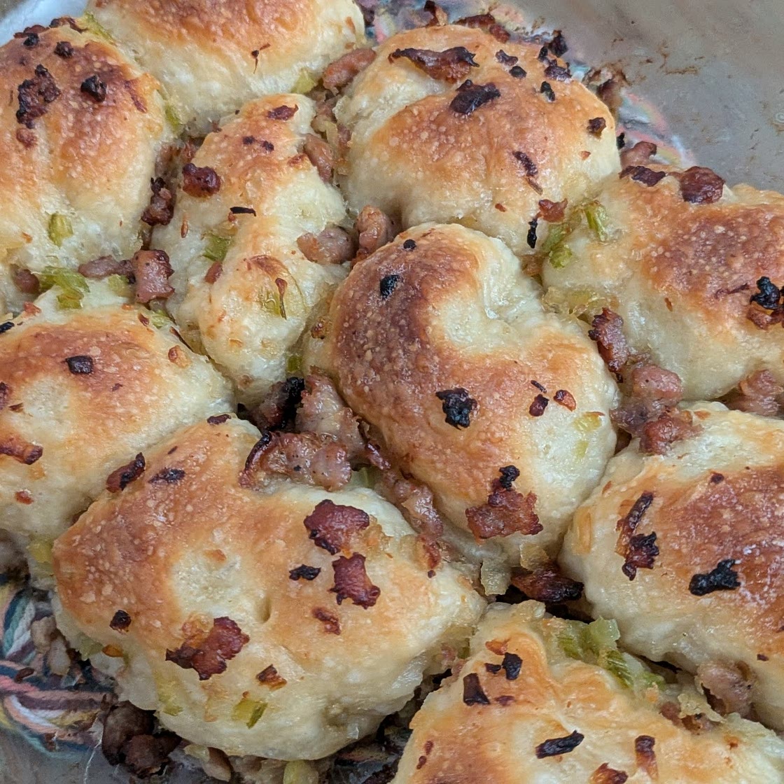 Pull-Apart Stuffing Rolls Recipe